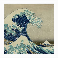 The Classic Japanese Great Wave Off Kanagawa By Hokusai Medium Glasses Cloth (2-side) by PodArtist