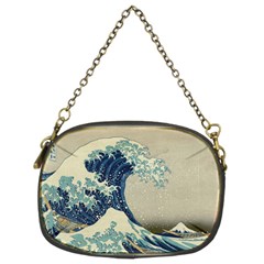 The Classic Japanese Great Wave Off Kanagawa By Hokusai Chain Purses (two Sides)  by PodArtist