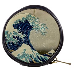 The Classic Japanese Great Wave Off Kanagawa By Hokusai Mini Makeup Bags by PodArtist