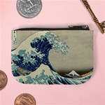 The Classic Japanese Great Wave off Kanagawa by Hokusai Mini Coin Purses Back