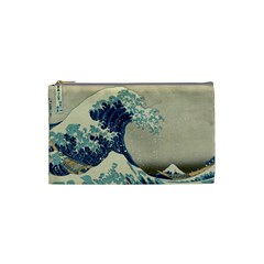 The Classic Japanese Great Wave Off Kanagawa By Hokusai Cosmetic Bag (small)  by PodArtist