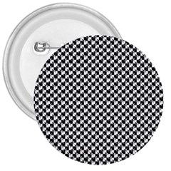 Black And White Checkerboard Weimaraner 3  Buttons by PodArtist