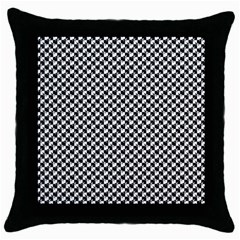 Black And White Checkerboard Weimaraner Throw Pillow Case (black) by PodArtist