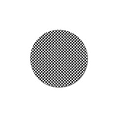 Black And White Checkerboard Weimaraner Golf Ball Marker (10 Pack) by PodArtist