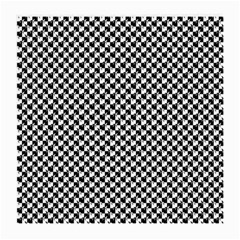 Black And White Checkerboard Weimaraner Medium Glasses Cloth by PodArtist