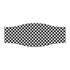 Black And White Checkerboard Weimaraner Stretchable Headband by PodArtist