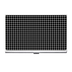 Black And White Optical Illusion Dots And Lines Business Card Holders by PodArtist