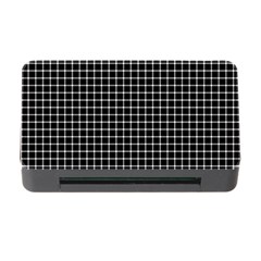 Black And White Optical Illusion Dots And Lines Memory Card Reader With Cf by PodArtist