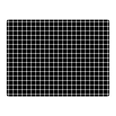 Black And White Optical Illusion Dots And Lines Double Sided Flano Blanket (mini)  by PodArtist