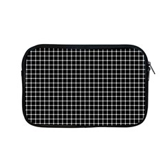 Black And White Optical Illusion Dots And Lines Apple Macbook Pro 13  Zipper Case by PodArtist