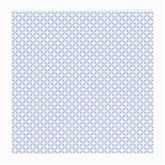 Alice Blue Quatrefoil In An English Country Garden Medium Glasses Cloth (2-side) by PodArtist