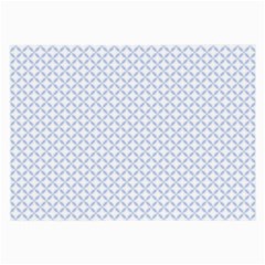 Alice Blue Quatrefoil In An English Country Garden Large Glasses Cloth (2-side) by PodArtist