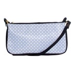 Alice Blue Quatrefoil in an English Country Garden Shoulder Clutch Bags Front