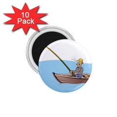 Fishing Fish Fisherman Boat Mare 1 75  Magnets (10 Pack)  by Sapixe