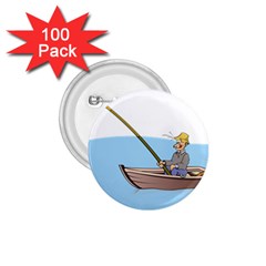 Fishing Fish Fisherman Boat Mare 1 75  Buttons (100 Pack)  by Sapixe