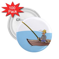 Fishing Fish Fisherman Boat Mare 2 25  Buttons (100 Pack)  by Sapixe