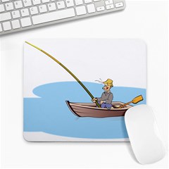 Fishing Fish Fisherman Boat Mare Large Mousepads by Sapixe