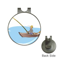 Fishing Fish Fisherman Boat Mare Hat Clips With Golf Markers by Sapixe