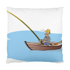 Fishing Fish Fisherman Boat Mare Standard Cushion Case (one Side) by Sapixe