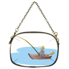 Fishing Fish Fisherman Boat Mare Chain Purses (two Sides)  by Sapixe