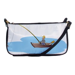 Fishing Fish Fisherman Boat Mare Shoulder Clutch Bags by Sapixe