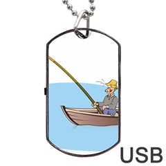 Fishing Fish Fisherman Boat Mare Dog Tag Usb Flash (one Side) by Sapixe