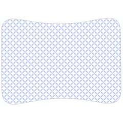 Alice Blue Quatrefoil In An English Country Garden Velour Seat Head Rest Cushion by PodArtist