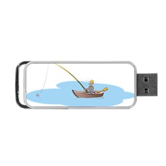 Fishing Fish Fisherman Boat Mare Portable Usb Flash (one Side) by Sapixe