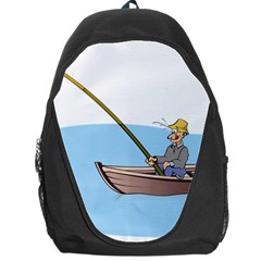 Fishing Fish Fisherman Boat Mare Backpack Bag by Sapixe