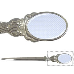 Alice Blue Quatrefoil In An English Country Garden Letter Openers by PodArtist