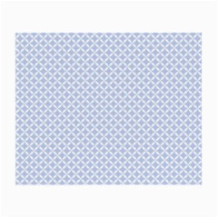 Alice Blue Quatrefoil In An English Country Garden Small Glasses Cloth (2-side) by PodArtist