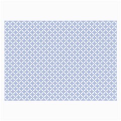 Alice Blue Quatrefoil In An English Country Garden Large Glasses Cloth (2-side) by PodArtist