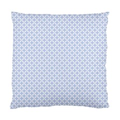 Alice Blue Quatrefoil In An English Country Garden Standard Cushion Case (two Sides) by PodArtist