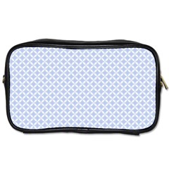 Alice Blue Quatrefoil In An English Country Garden Toiletries Bags 2-side by PodArtist