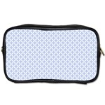 Alice Blue Quatrefoil in an English Country Garden Toiletries Bags 2-Side Front