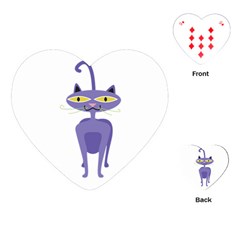 Cat Clipart Animal Cartoon Pet Playing Cards (heart) 