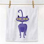 Cat Clipart Animal Cartoon Pet Face Towel Front