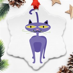 Cat Clipart Animal Cartoon Pet Ornament (snowflake) by Sapixe