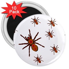 Nature Insect Natural Wildlife 3  Magnets (10 Pack)  by Sapixe