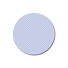 Alice Blue Hearts In An English Country Garden Rubber Coaster (round)  by PodArtist