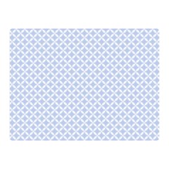 Alice Blue Hearts In An English Country Garden Double Sided Flano Blanket (mini)  by PodArtist