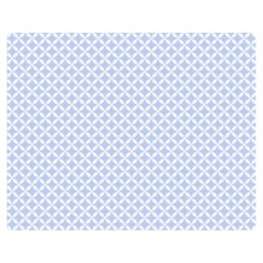 Alice Blue Hearts In An English Country Garden Double Sided Flano Blanket (medium)  by PodArtist