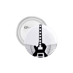 Guitar Abstract Wings Silhouette 1 75  Buttons by Sapixe