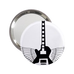 Guitar Abstract Wings Silhouette 2 25  Handbag Mirrors by Sapixe