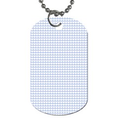 Alice Blue Hearts In An English Country Garden Dog Tag (one Side) by PodArtist