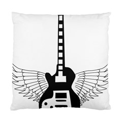 Guitar Abstract Wings Silhouette Standard Cushion Case (two Sides) by Sapixe