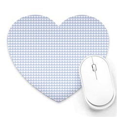 Alice Blue Hearts In An English Country Garden Heart Mousepads by PodArtist