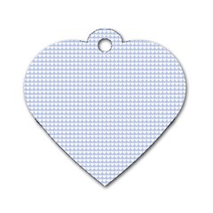 Alice Blue Hearts In An English Country Garden Dog Tag Heart (one Side) by PodArtist