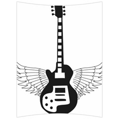 Guitar Abstract Wings Silhouette Back Support Cushion by Sapixe