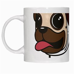 Pug Unicorn Dog Animal Puppy White Mugs by Sapixe